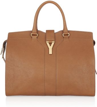 Yves Saint Laurent Cabas Chyc Large Leather Tote - Lyst