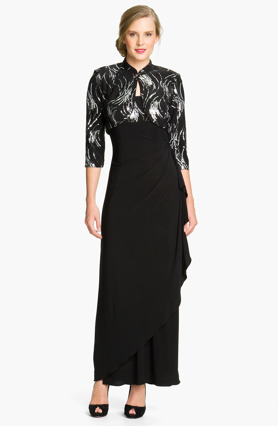 long gown with jacket images