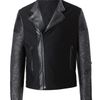 Balenciaga Leather and Flecked Tweed Motorcycle Jacket in Black for Men - Lyst