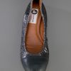 Lanvin Leather Captoe Ballerinas in Silver (grey) - Lyst