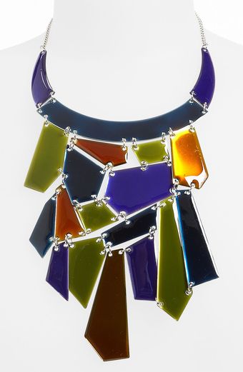 Natasha Couture Mosaic Statement Necklace - Lyst
