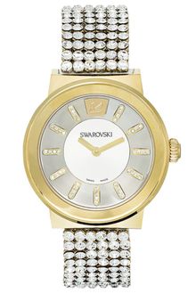 Swarovski Womens Swiss Piazza Clear Crystal Mesh Bracelet 36mm - Lyst