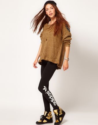 Adidas Trefoil Leggings - Lyst