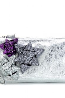 Anya Hindmarch Anya Hindmarch Scrooge Day Metallic Clutch - Lyst