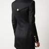 Balmain Structured Woolblend Military Dress in Black - Lyst