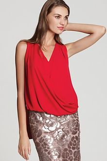 BCBGMAXAZRIA Top Front Twist Tank - Lyst