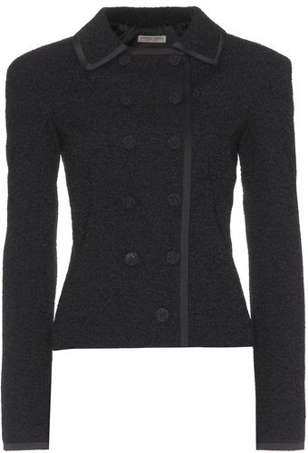 Bottega Veneta Double Breasted Cropped Blazer - Lyst