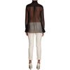 Chloé Tuxedo Blouse in Black - Lyst