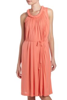 Diane Von Furstenberg Lehana Twist Neck Dress  - Lyst