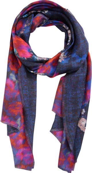Erdem Doublesided Abstract Floral Scarf - Lyst