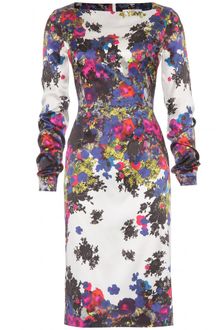 Erdem Irene Print Silk Dress - Lyst