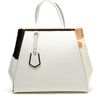 Fendi Leather and Shopper with Cow Print Calf Hair in White - Lyst