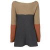 Jaeger Colour Block Circular Rib Sweater in Beige (camel) - Lyst