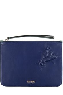Kenzo Bicolored Pouch in Leather with Engraved Insect - Lyst