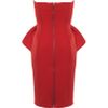 Lanvin Neoprene Dress in Red - Lyst