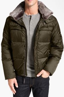Marc New York By Andrew Marc Arctic Ultra Down Feather Jacket with Genuine Rabbit Fur Trim - Lyst