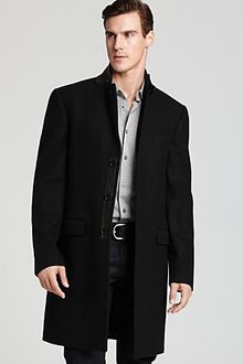Michael Kors Melton Crombie Coat - Lyst