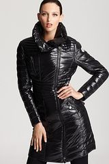Moncler Blaireau Lacquer Quilted Mid Down Coat