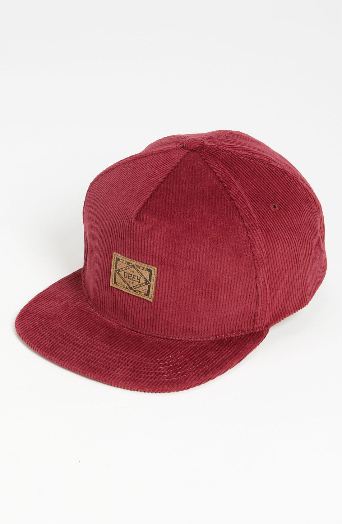 Obey Chief Snapback Baseball Cap in Red for Men (maroon) Lyst