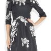 Oscar De La Renta Printed SilkFaille Dress in Black - Lyst