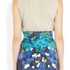 Oscar De La Renta Organzaruffled Silkchiffon Top in Beige (nude) - Lyst