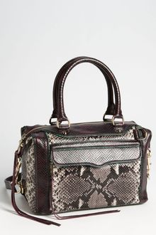 Rebecca Minkoff Mab Bombe Mini Python Embossed Satchel - Lyst