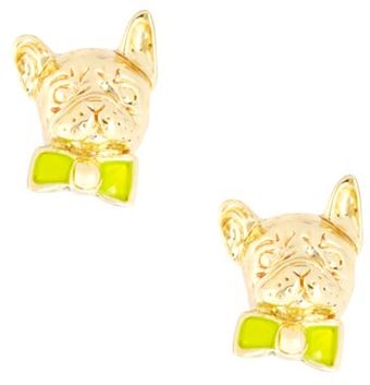 Ted Baker French Bulldog Earrings - Lyst