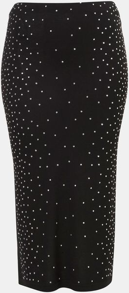 Topshop Topshop Rhinestone Midi Skirt - Lyst