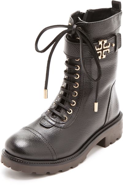 tory burch t hardware combat boot
