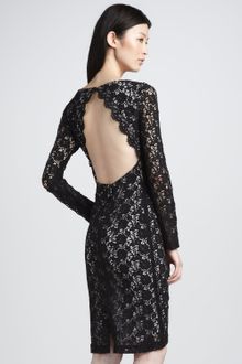 Alice + Olivia Dandi Openback Lace Dress - Lyst