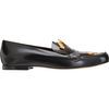 Chloé Goldtone Tipped Fringe Loafer in Black (gold) - Lyst