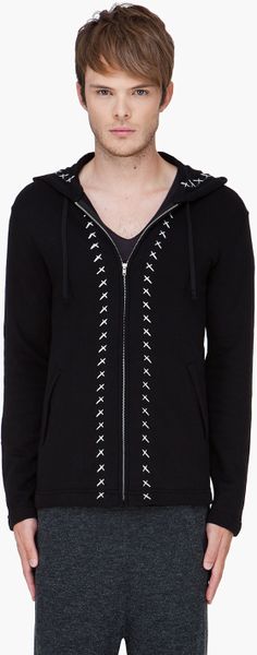 Comme Des Garçons  Back Pile Hoodie in Black for Men - Lyst