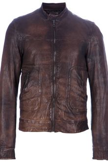 Dolce & Gabbana Distressed Lamb Skin Jacket - Lyst