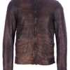 Dolce & Gabbana Distressed Lamb Skin Jacket in Brown for Men - Lyst