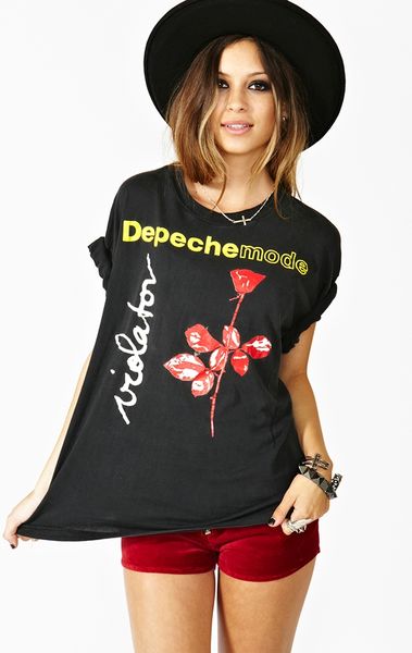 Nasty Gal Depeche Mode Violator Tee in Black - Lyst