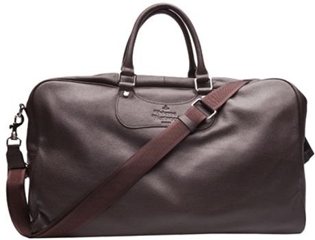 Vivienne Westwood Weekend Leather Bag in Brown for Men - Lyst