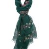 Alexander Mcqueen Floral Skull Scarf in Green (floral) - Lyst