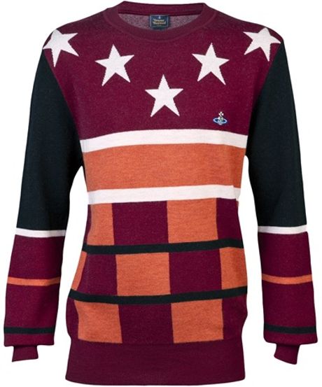 Vivienne Westwood Stars Sweater in Purple for Men (red) - Lyst