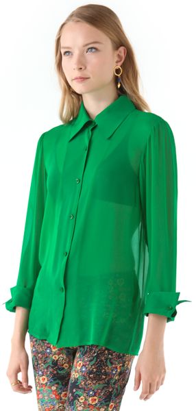 70s Button Down Blouse in305 70s Button Down Blouse in305