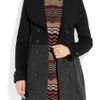 Burberry Wool Blend and Quilted Leather Coat in Black - Lyst