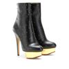 Charlotte Olympia Lucinda Leather Booties in Black - Lyst