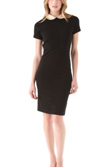 Marc By Marc Jacobs Mika Contrastcollar Knitted Sweater Dress - Lyst
