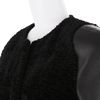 Marios Schwab Black Coat in Leather and Figured Velvet in Black - Lyst