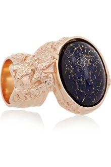 Yves Saint Laurent Arty Goldplated Glass Ring - Lyst