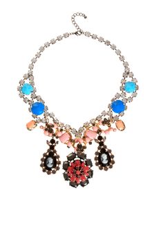 Asos Cameo Premium Statement Stone Necklace - Lyst