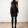 David Koma Strapless Technojersey Dress in Black - Lyst