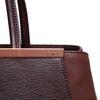 Fendi Contrasting Leather Shopper Bag in Brown - Lyst