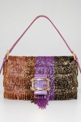 Fendi Beaded Fringe Baguette