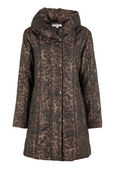 Jacques Vert Animal Print Quilted Raincoat - Lyst