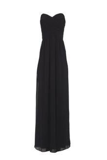 Jane Norman Pleat Bodice Maxi Dress - Lyst